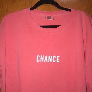 Chance the Rapper pink vintage t shirt